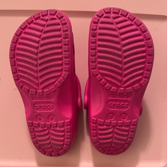 CROCS Vibrant Pink Clogs - Picture 2 of 2